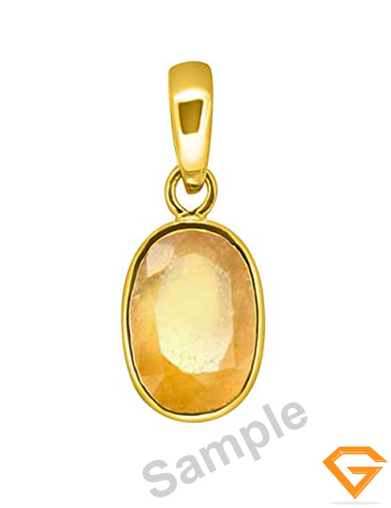 Pukhraj on sale stone locket